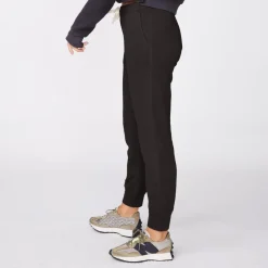 MONROW Supersoft Fleece Girlfriend Sweats FADEDBLACK Clearance